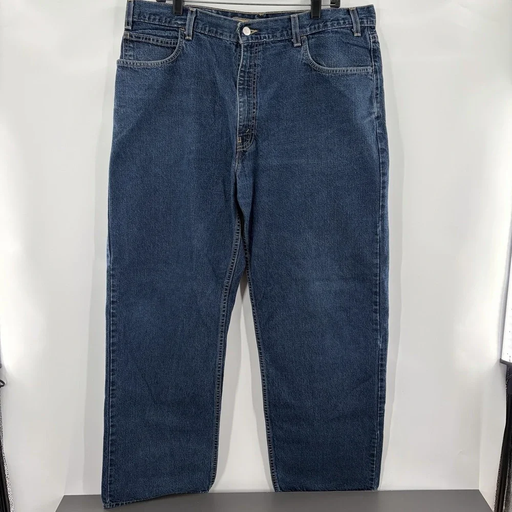 VTG‎ Levi's Silvertab Low + Loose Mens 38x32 (38x30) Baggy Wide Leg Skater 2002